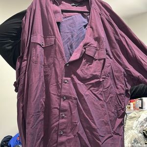 Synergy 6xlt eggplant color button down